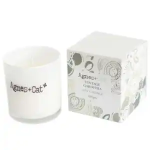 Agnes + Cat Votive Candle – Vintage Gardenia | www.artisangoods.co.uk 1