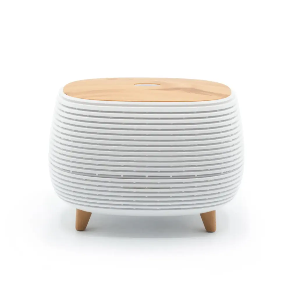 Futuristic Ribbed Aroma Diffuser with Colour-Changing Light | www.artisangoods.co.uk 4