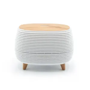 Futuristic Ribbed Aroma Diffuser with Colour-Changing Light | www.artisangoods.co.uk 4