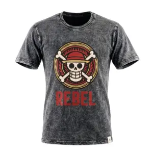 Nomad Sari Stonewashed Cotton T-Shirt – Rebel – Charcoal – Small | www.artisangoods.co.uk 2