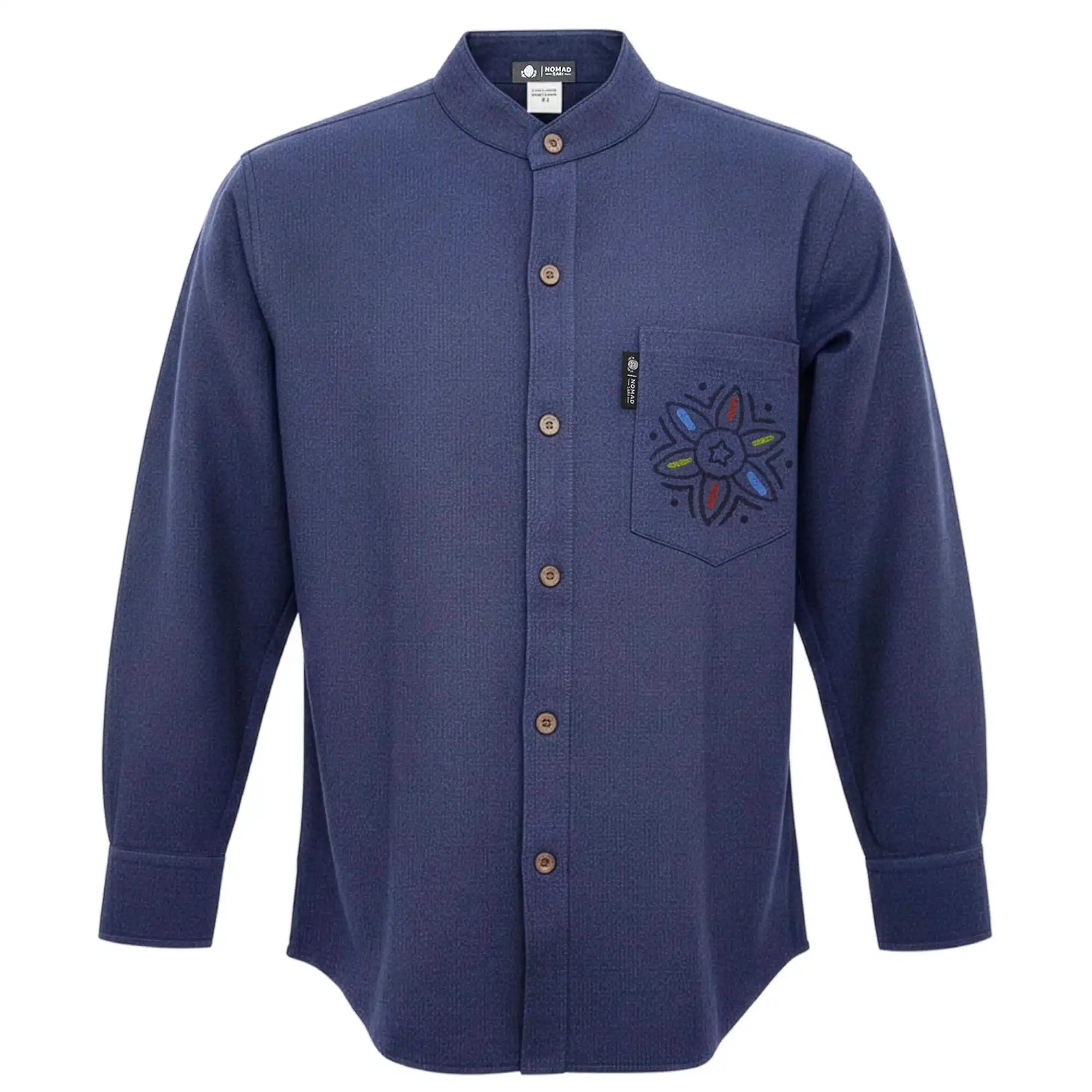 Nomad Sari Kathmandu Shirt – Indigo – XXL | www.artisangoods.co.uk 3 Nomad Sari Kathmandu Shirt – Indigo – XXL | www.artisangoods.co.uk 2
