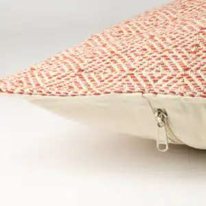 Classic Cushion Cover - Burgundy Squares - 60x60cm - Jumbo Style - Image 4