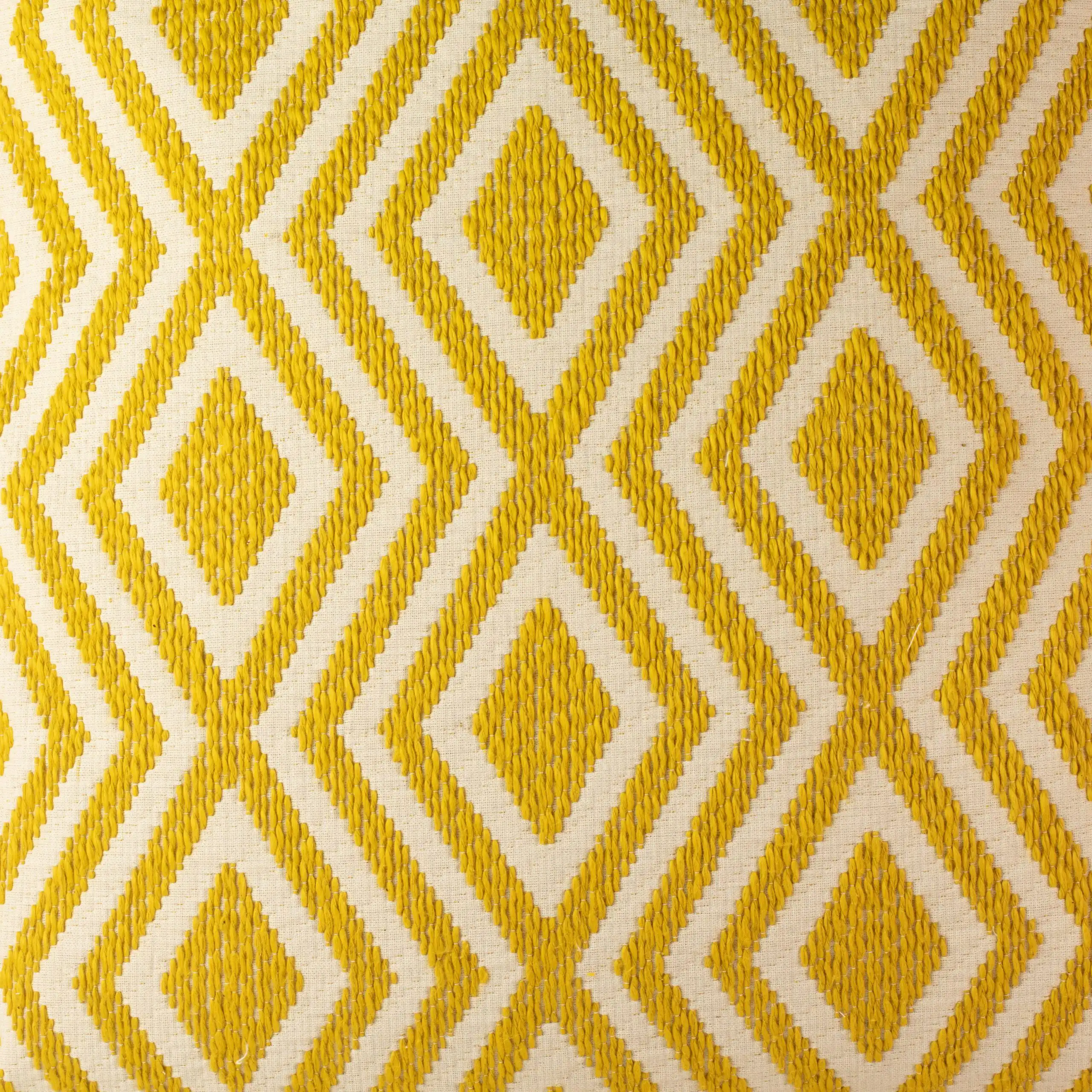 Classic Cushion Cover - Mustard Diamonds - 60x60cm - Jumbo Style - Image 2