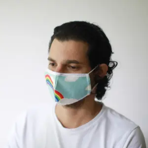 Reusable Fashion Face Mask – Rainbow (Adult) | www.artisangoods.co.uk 2