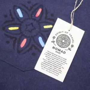 Nomad Sari Kathmandu Shirt – Indigo – XXL | www.artisangoods.co.uk 9