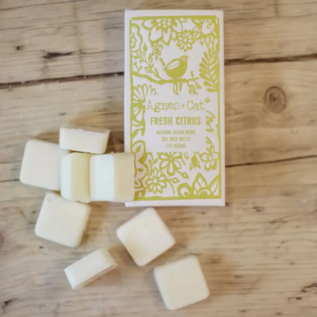 Agnes + Cat Box of 8 Wax Melts – Fresh Citrus | www.artisangoods.co.uk 2