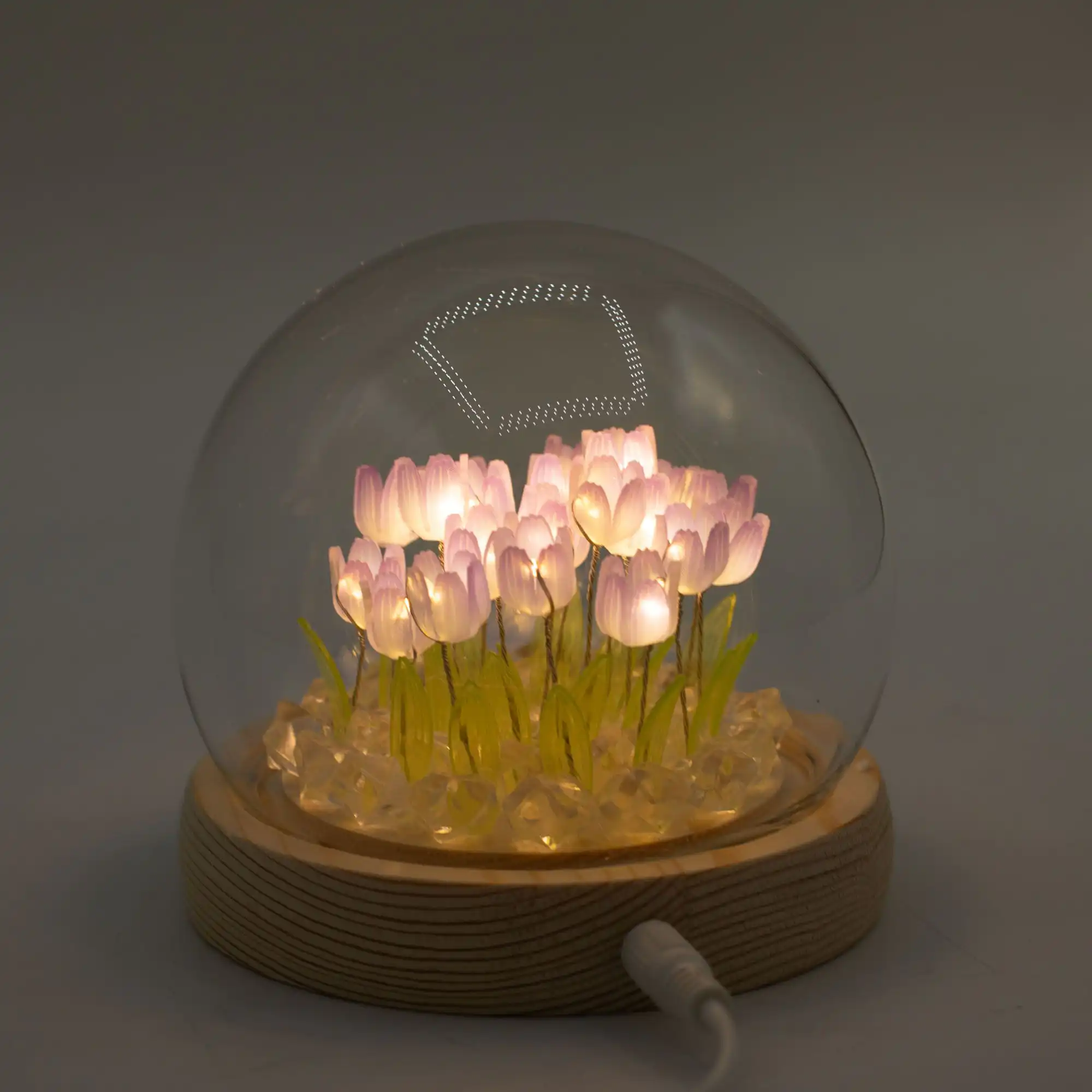 Floral Glow Garden Dome – 20 Tulips – LED USB | www.artisangoods.co.uk 5 Floral Glow Garden Dome - 20 Tulips - LED USB - Image 4