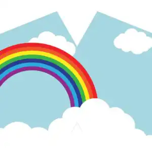 Reusable Fashion Face Mask - Rainbow (Adult)