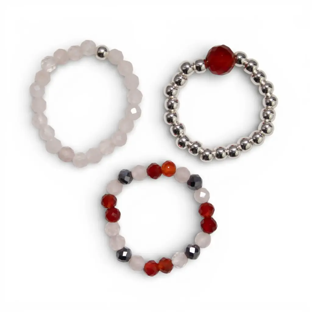 Nymph Spirit Gemstone Ring Set – Love & Flame | www.artisangoods.co.uk 9