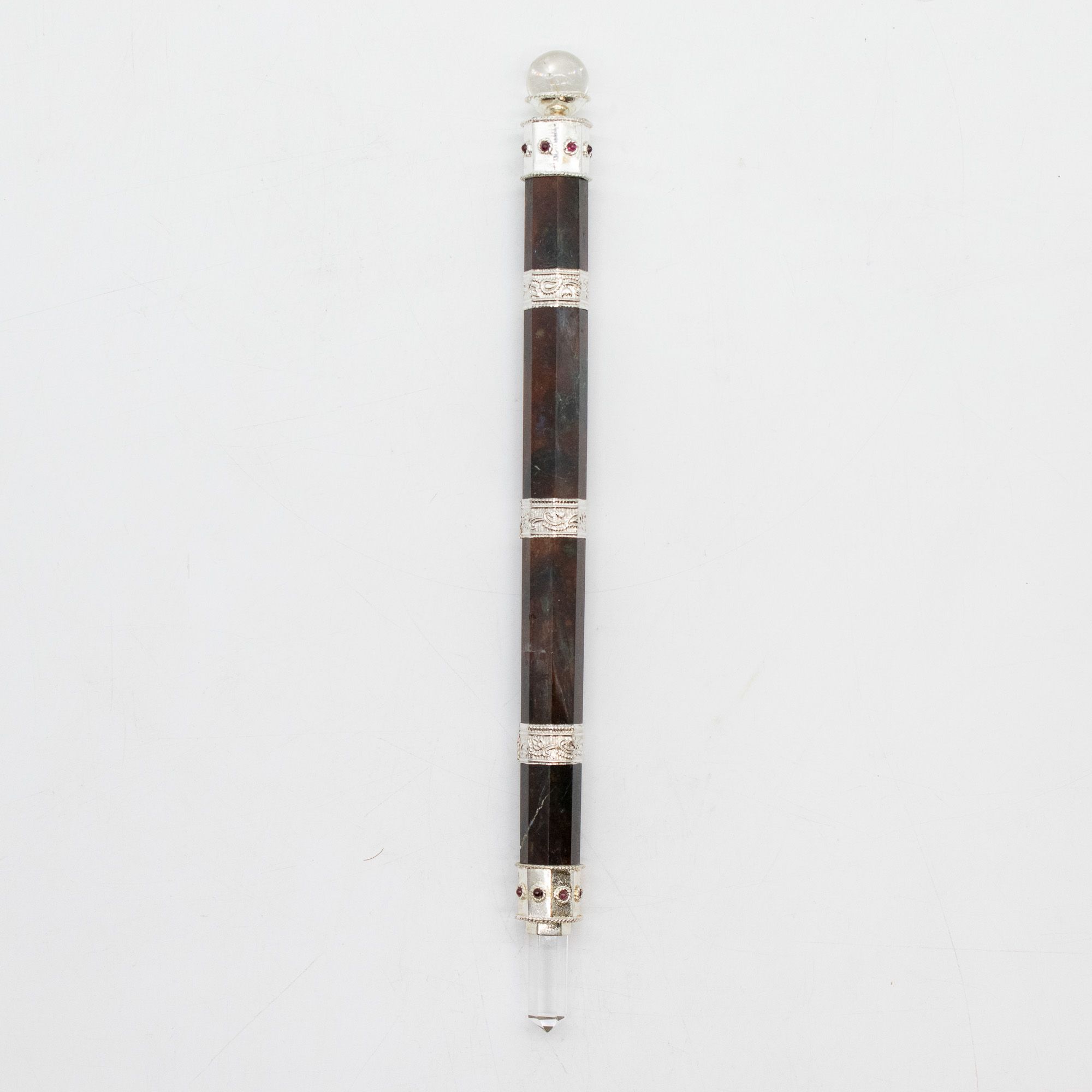 Bloodroot Soverign Wand -Extra Long Fancy Jasper Magic- Crystal Ball top – 26cm | www.artisangoods.co.uk 6