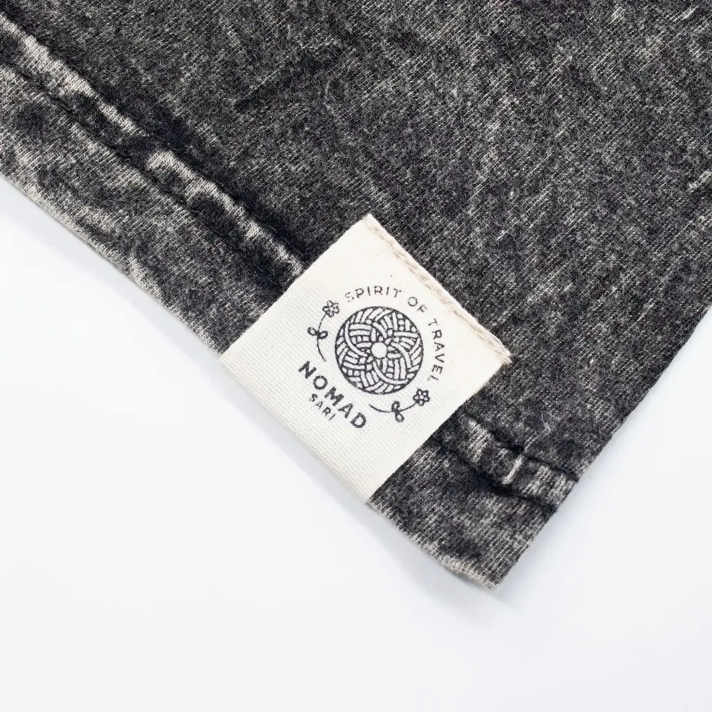Nomad Sari Stonewashed Cotton T-Shirt – Compass of Life – Charcoal – Large | www.artisangoods.co.uk 6 Nomad Sari Stonewashed Cotton T-Shirt – Compass of Life – Charcoal – Large | www.artisangoods.co.uk 6