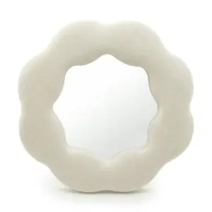 Soft Squiggly Mirror – Flower – Stone (25.4×25.4×2.3cm) | www.artisangoods.co.uk 4