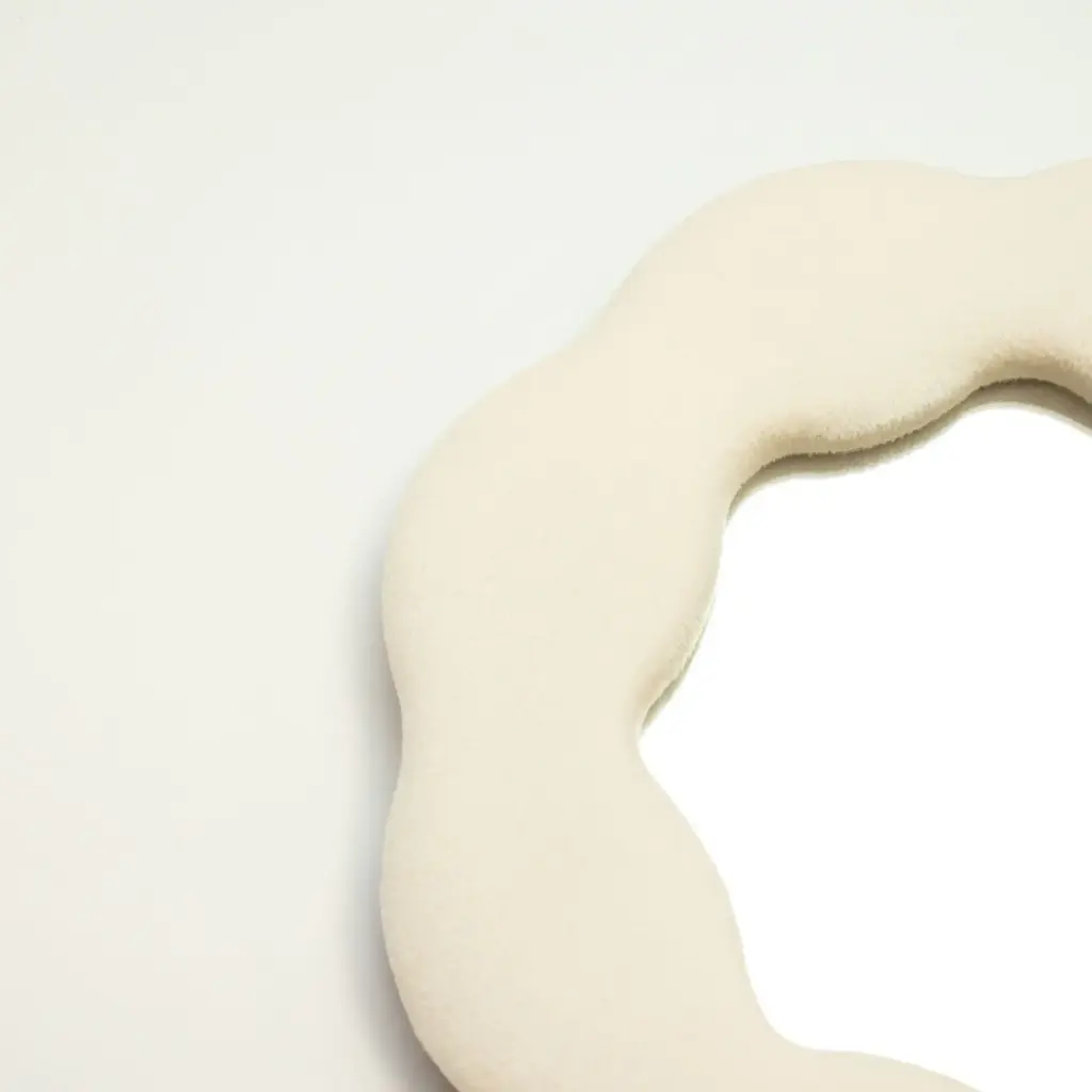 Soft Squiggly Mirror – Flower – Stone (25.4×25.4×2.3cm) | www.artisangoods.co.uk 2 Soft Squiggly Mirror – Flower – Stone (25.4×25.4×2.3cm) | www.artisangoods.co.uk 2