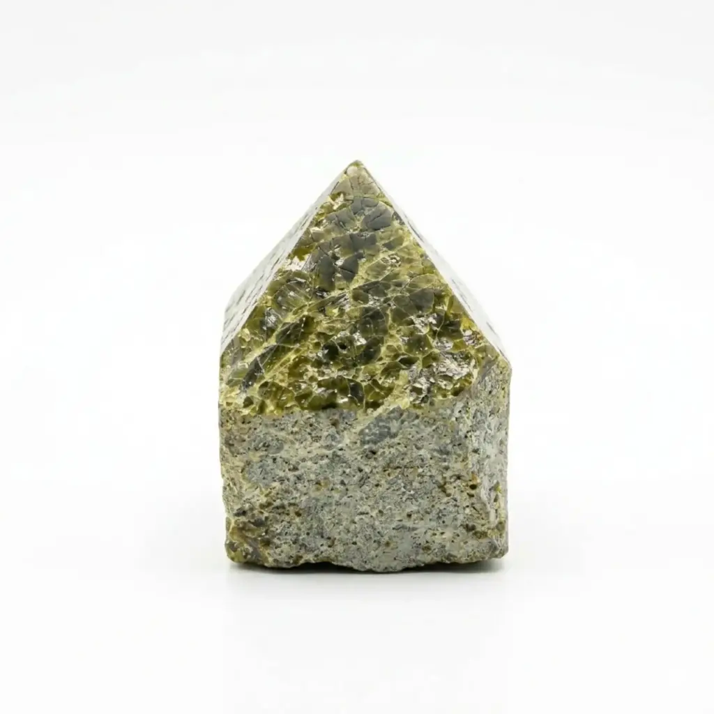 Gemstone Top Polished Points – Epidote A grade (approx 5-6 pieces) | www.artisangoods.co.uk
