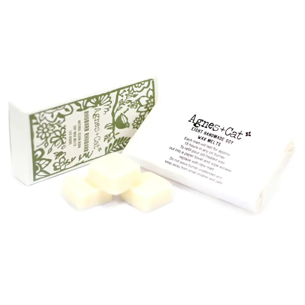 Agnes + Cat Box of 8 Wax Melts – Rhubarb Rhubarb | www.artisangoods.co.uk 2