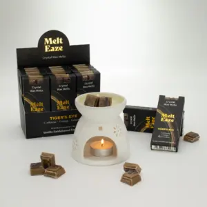 MeltEaze Wax Melts 50g – Tigereye Strength – Vanilla Sandalwood | www.artisangoods.co.uk 2