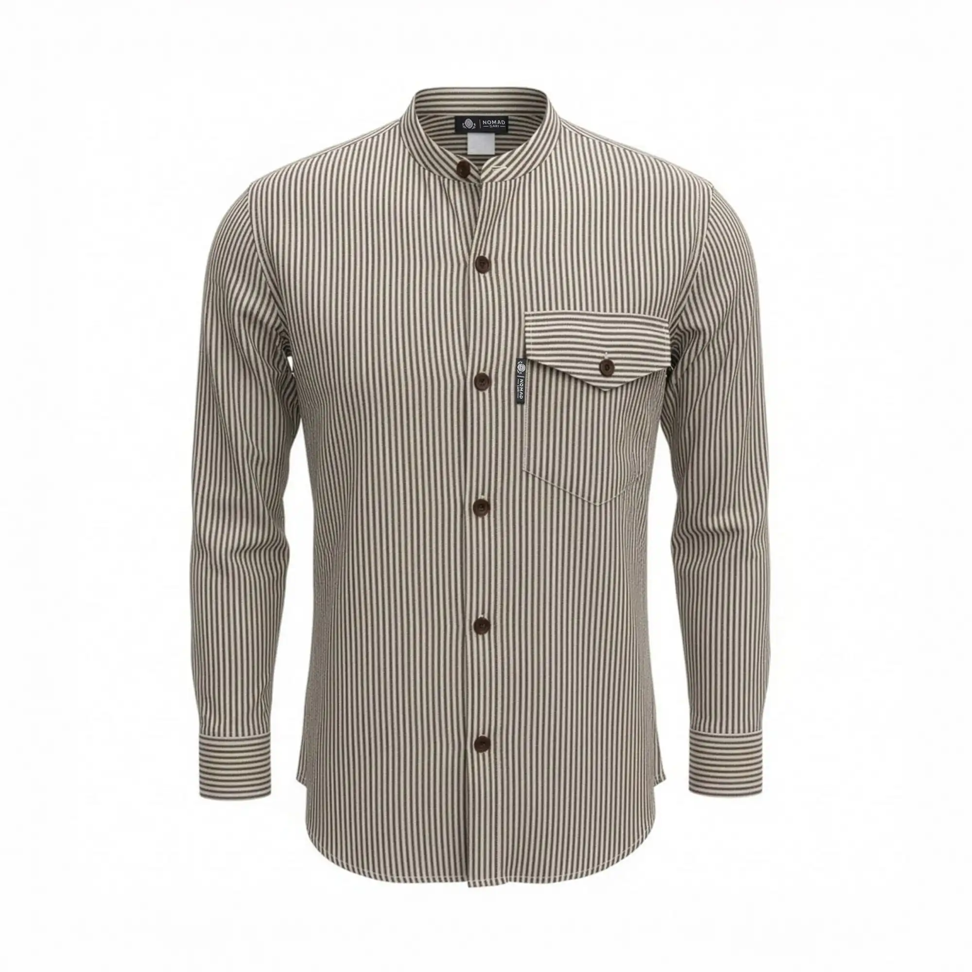 Nomad Sari Grandad Shirt – Grey Stone – Medium | www.artisangoods.co.uk 7 Nomad Sari Grandad Shirt – Grey Stone – Medium | www.artisangoods.co.uk 6