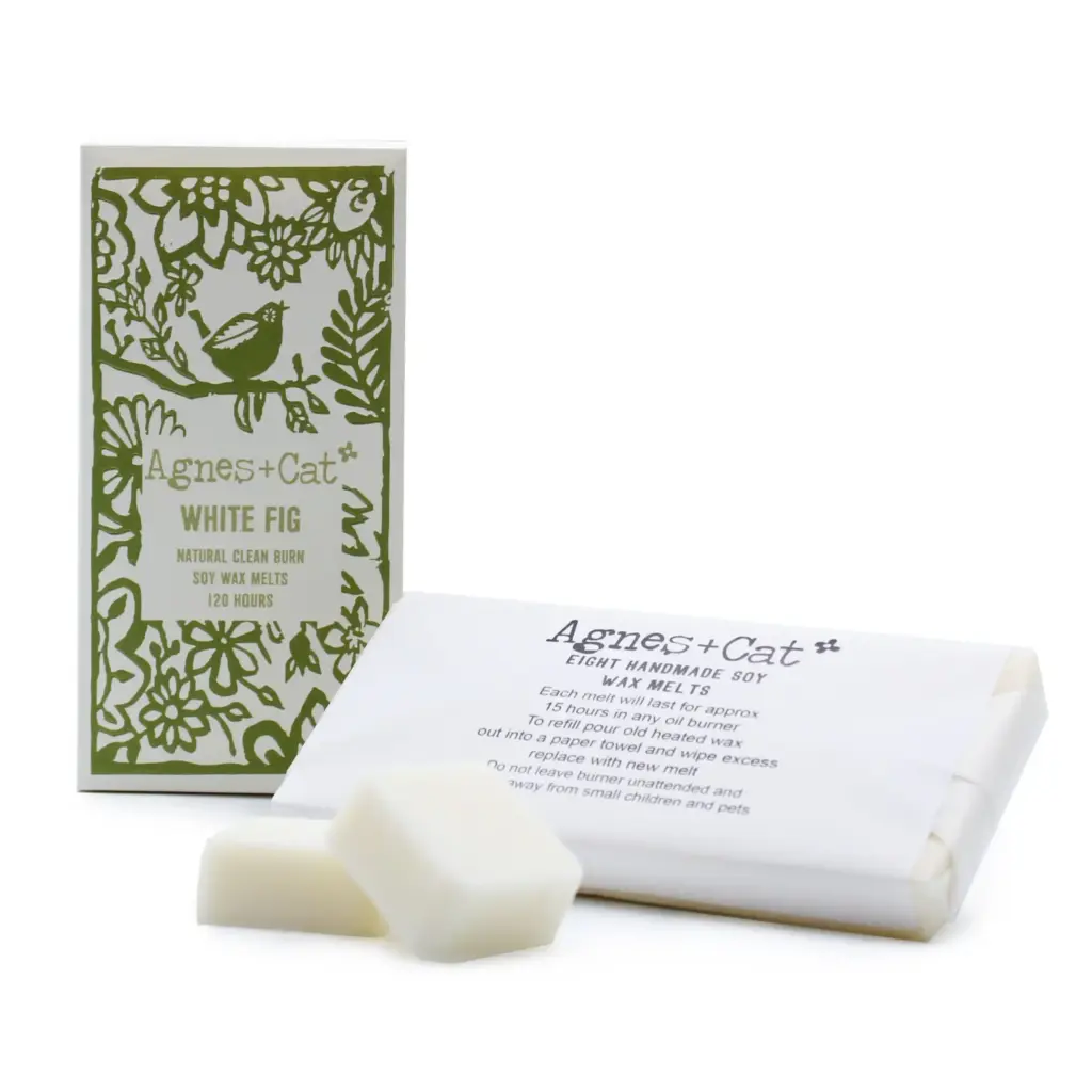 Agnes + Cat Box of 8 Wax Melts – White Fig | www.artisangoods.co.uk