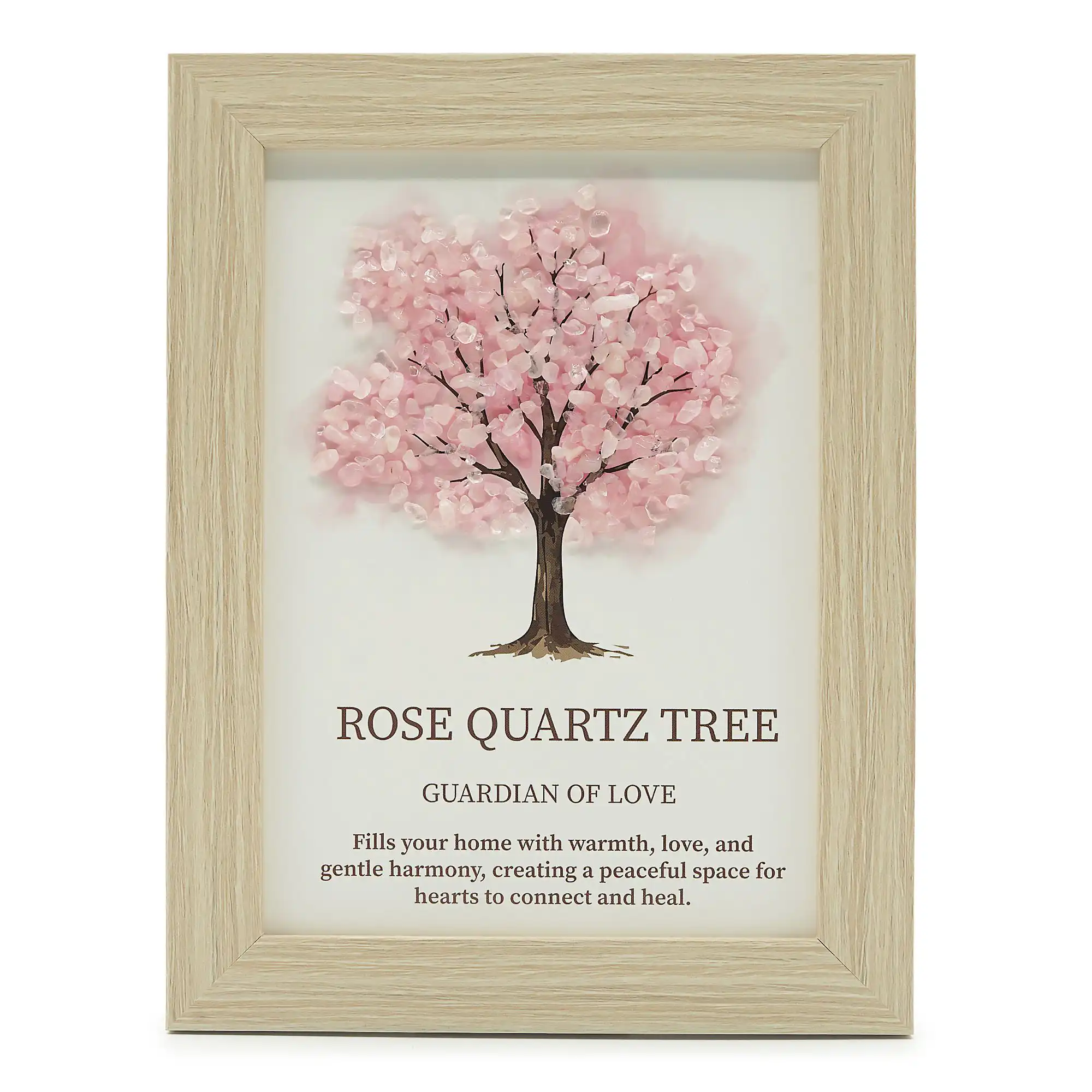 Gemstone Picture – Tree of Life – Rose Quartz (20×14.7x1cm) | www.artisangoods.co.uk 2 Gemstone Picture - Tree of Life - Rose Quartz (20x14.7x1cm)