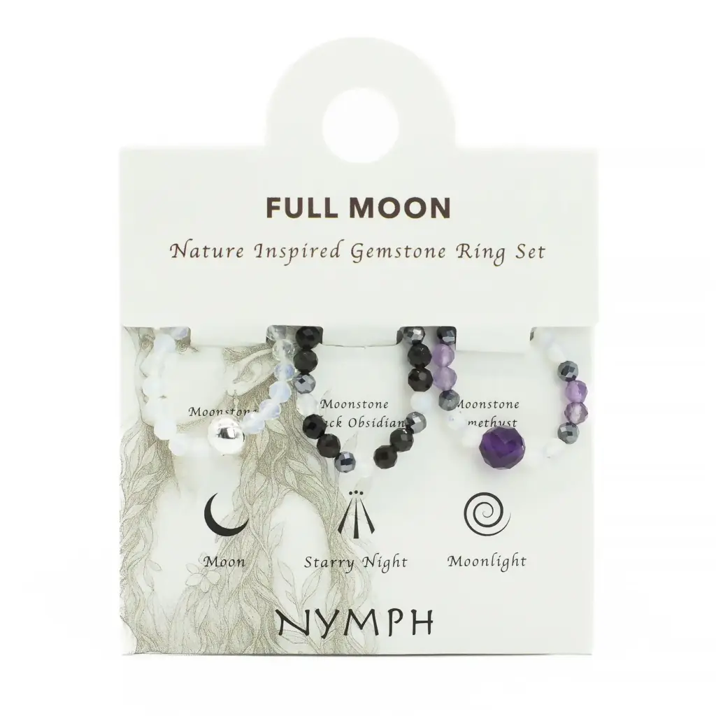Nymph Spirit Gemstone Ring Set – Full Moon | www.artisangoods.co.uk 9