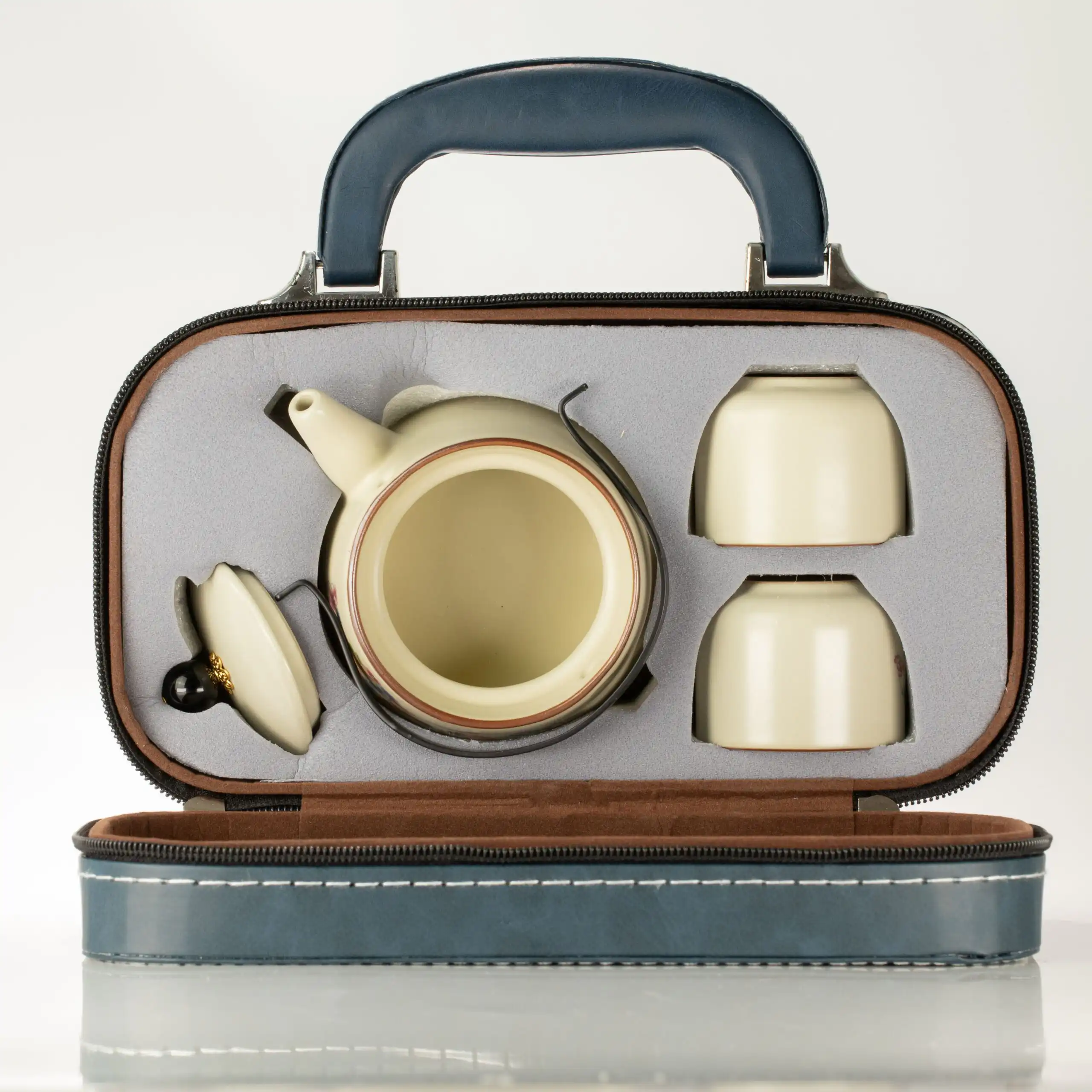 Travel Teapot Set & Two Cups - Cat Lover - Image 6