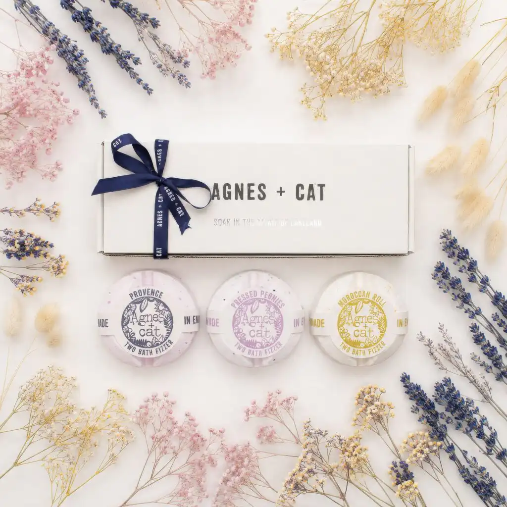 Agnes + Cat Secret Garden Bath Fizzer Gift Set | www.artisangoods.co.uk