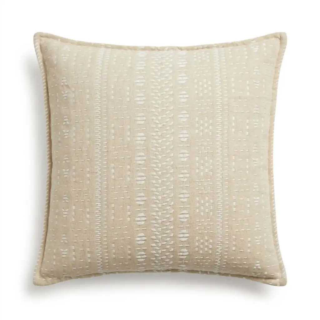 Classic Cushion Cover – Soft Stone – 45x45cm | www.artisangoods.co.uk
