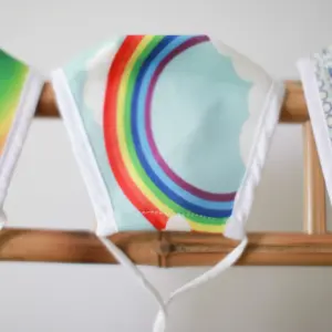 Reusable Fashion Face Mask – Rainbow (Children) | www.artisangoods.co.uk 5