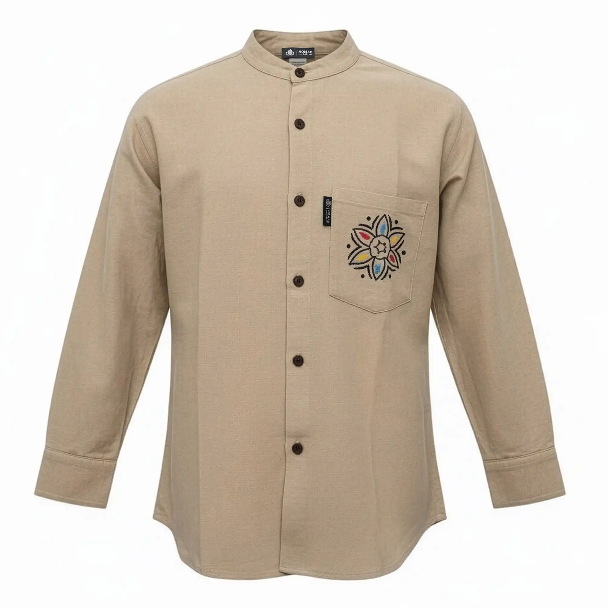 Nomad Sari Kathmandu Shirt – Stone – Large | www.artisangoods.co.uk 9 Nomad Sari Kathmandu Shirt – Stone – Large | www.artisangoods.co.uk 8