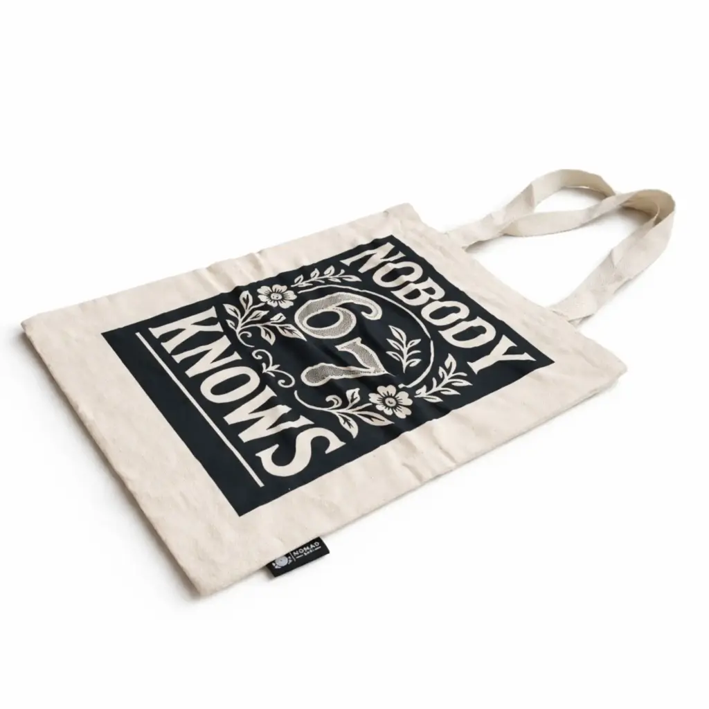 Nomad Sari Iconic Toni Tote Bag – Nobody Knows 67 – Natural 10oz | www.artisangoods.co.uk 4