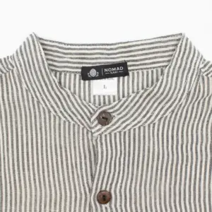 Nomad Sari Grandad Shirt – Grey Stone – Medium | www.artisangoods.co.uk 7