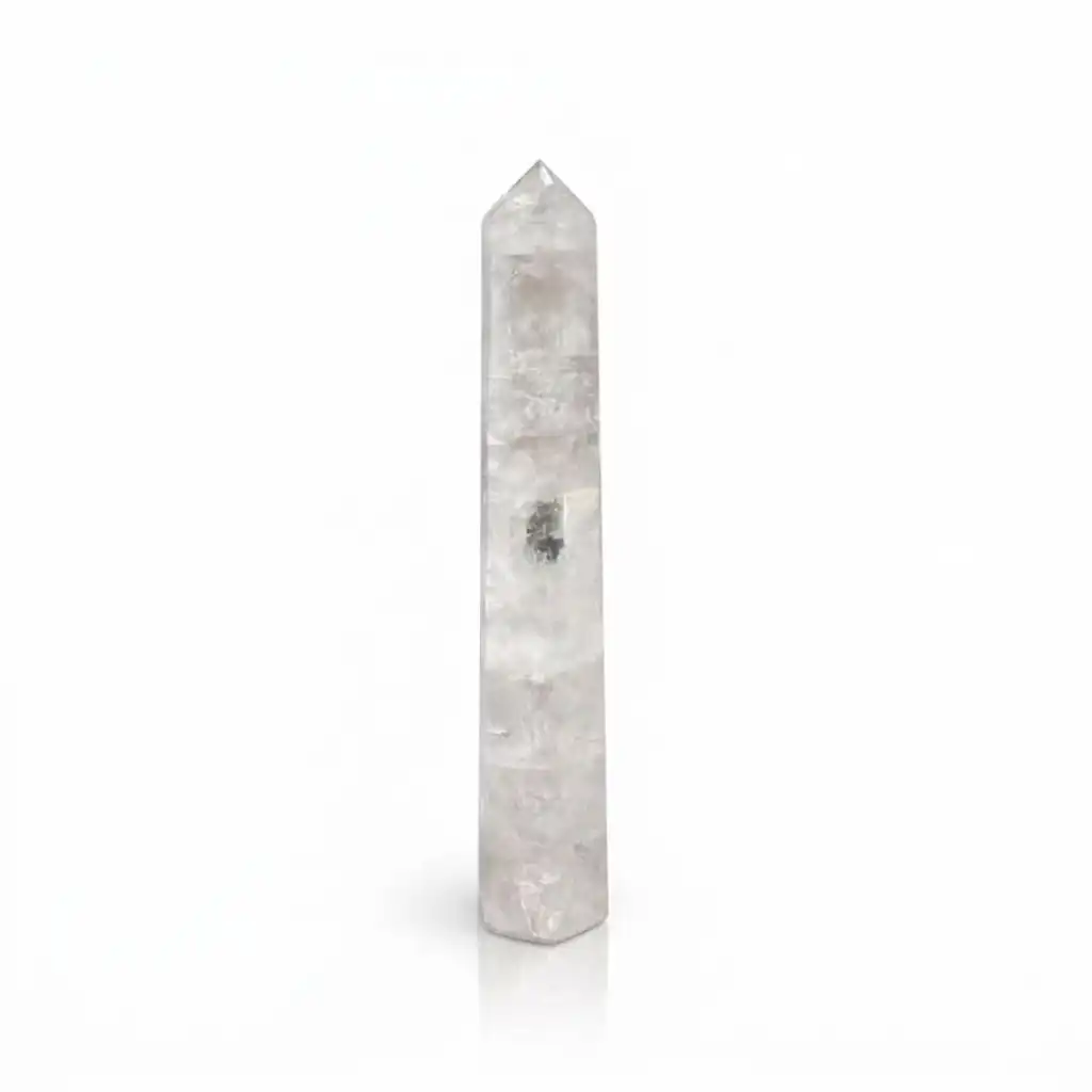 Gemstone Six Face Obelisk Poins approx 17cm – Rock Crystal | www.artisangoods.co.uk 3 Gemstone Six Face Obelisk Poins approx 17cm - Rock Crystal - Image 2