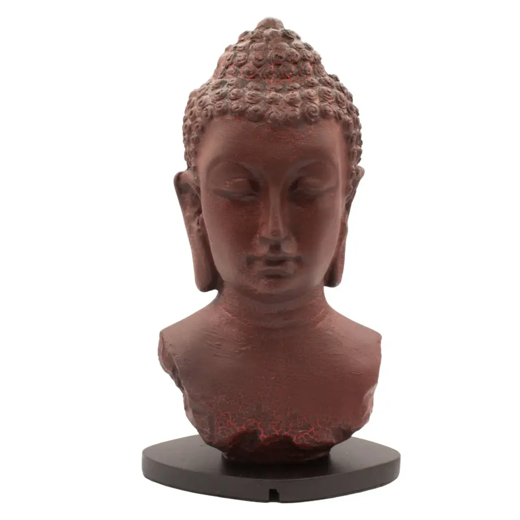 Buddha Bust Lamp Molton Lava – Oval stand | www.artisangoods.co.uk 2