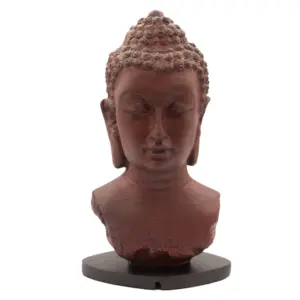 Buddha Bust Lamp Molton Lava – Oval stand | www.artisangoods.co.uk 2