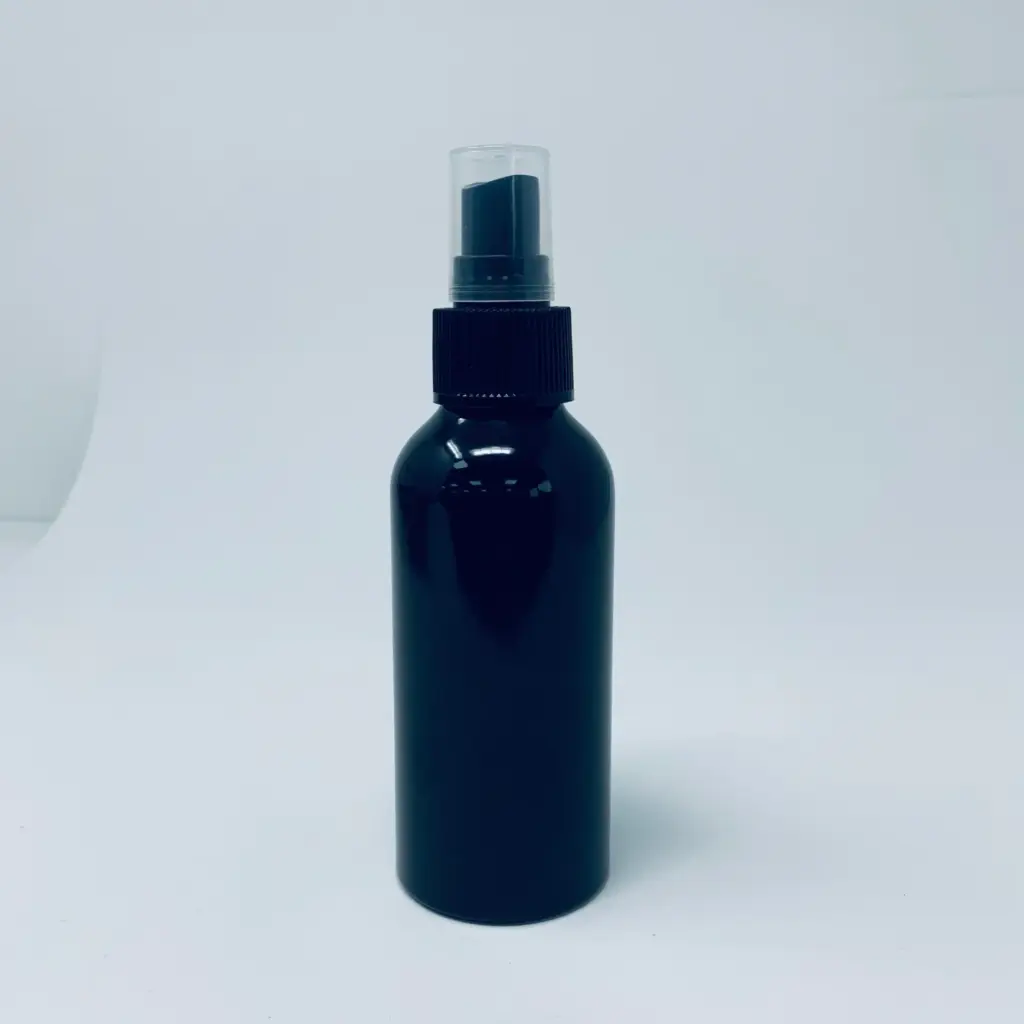 120m Black Aluminium bottle & spray cap | www.artisangoods.co.uk 2