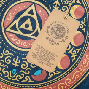 Nomad Sari Stonewashed Cotton T-Shirt – Stay Wild Moon Child – Blue – XL | www.artisangoods.co.uk 3