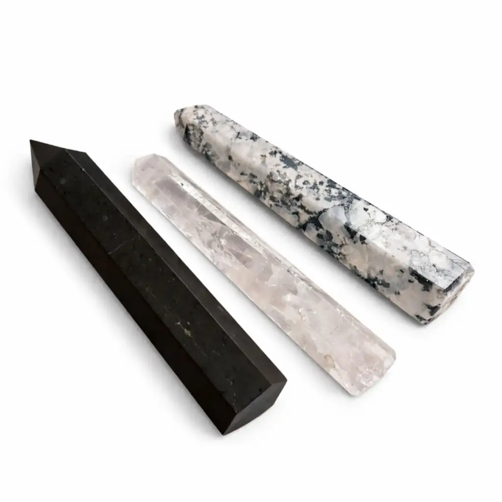 Gemstone Six Face Obelisk Point approx 17cm – Black Tourmaline | www.artisangoods.co.uk 3