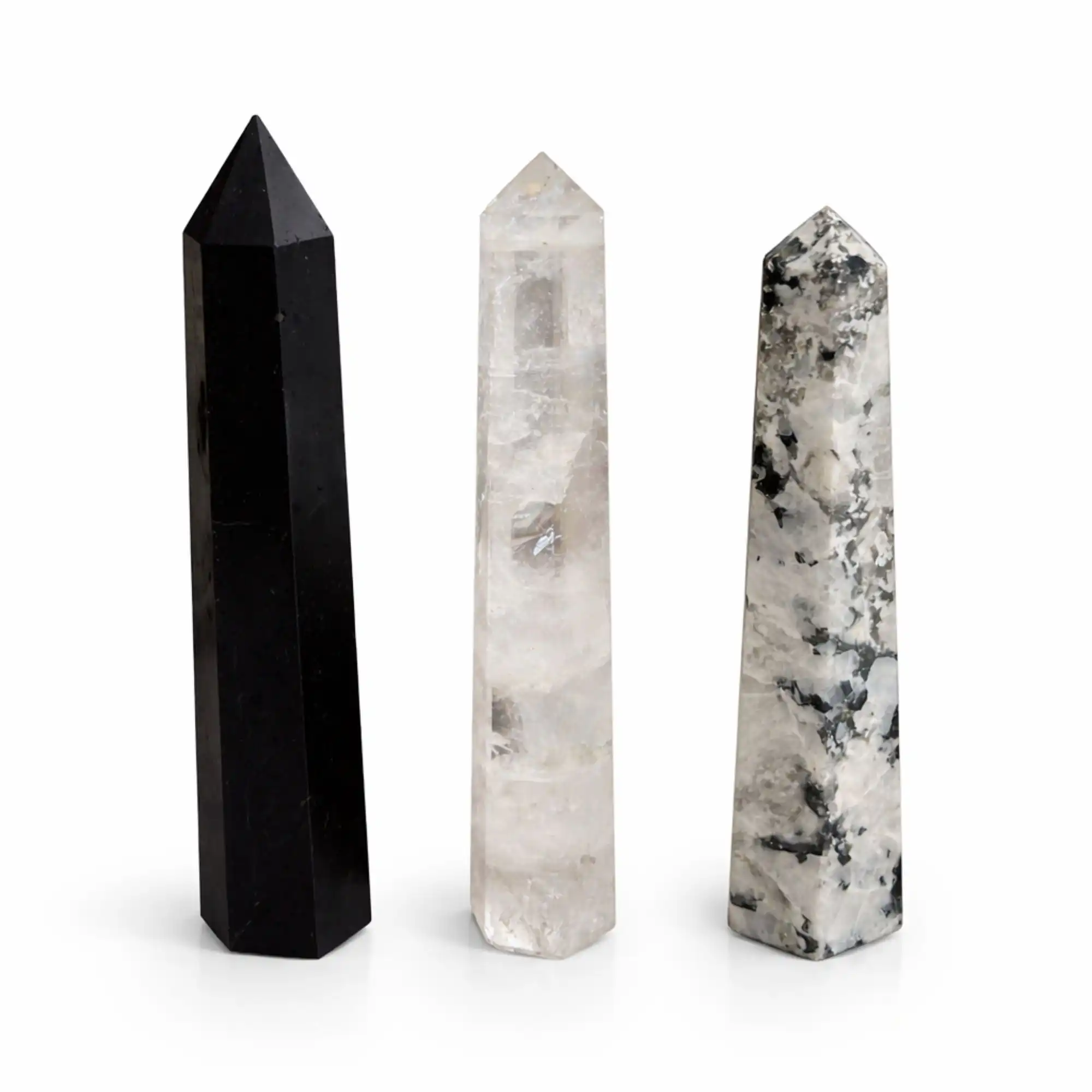 Gemstone Six Face Obelisk Poins approx 17cm – Rock Crystal | www.artisangoods.co.uk 4 Gemstone Six Face Obelisk Poins approx 17cm - Rock Crystal - Image 3