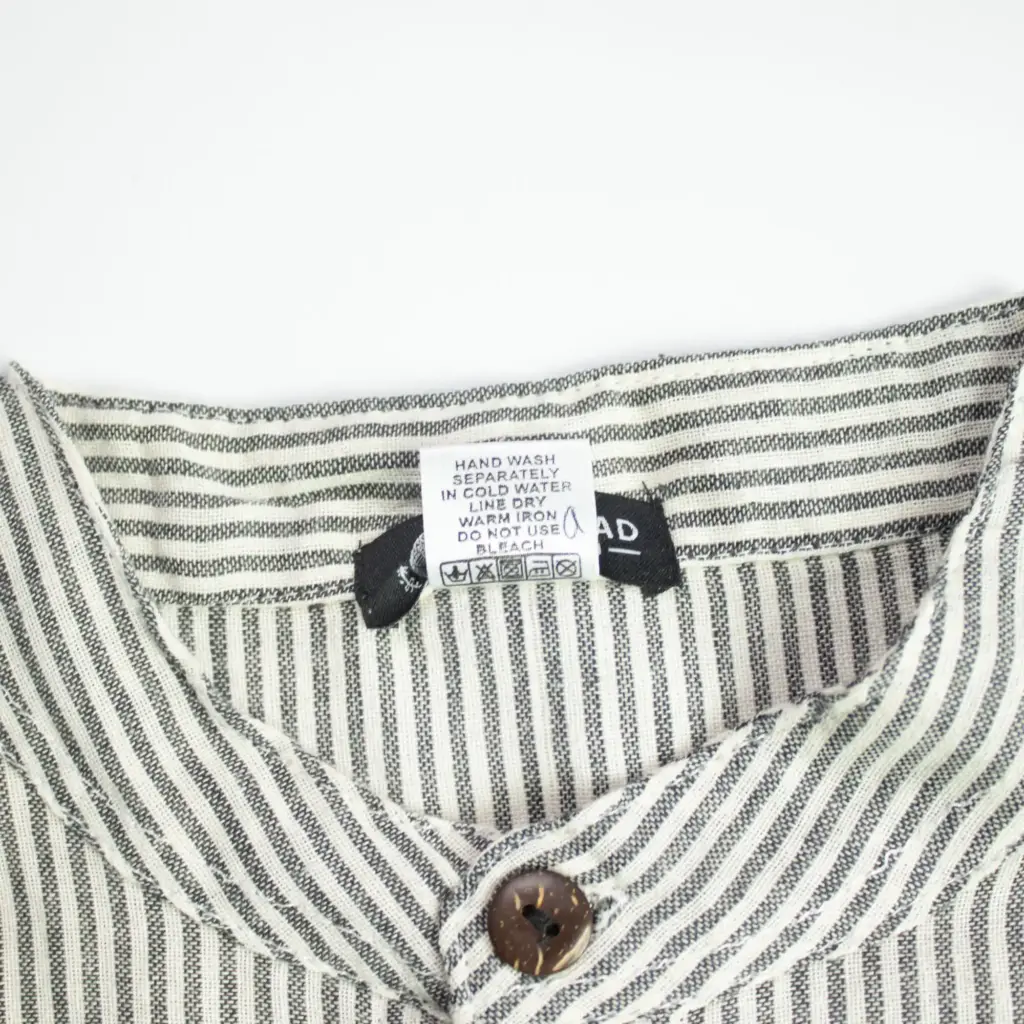 Nomad Sari Grandad Shirt – Grey Stone – Large | www.artisangoods.co.uk 8