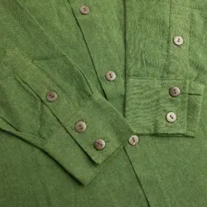 Nomad Sari Kathmandu Shirt – Forest Green – XL | www.artisangoods.co.uk 6