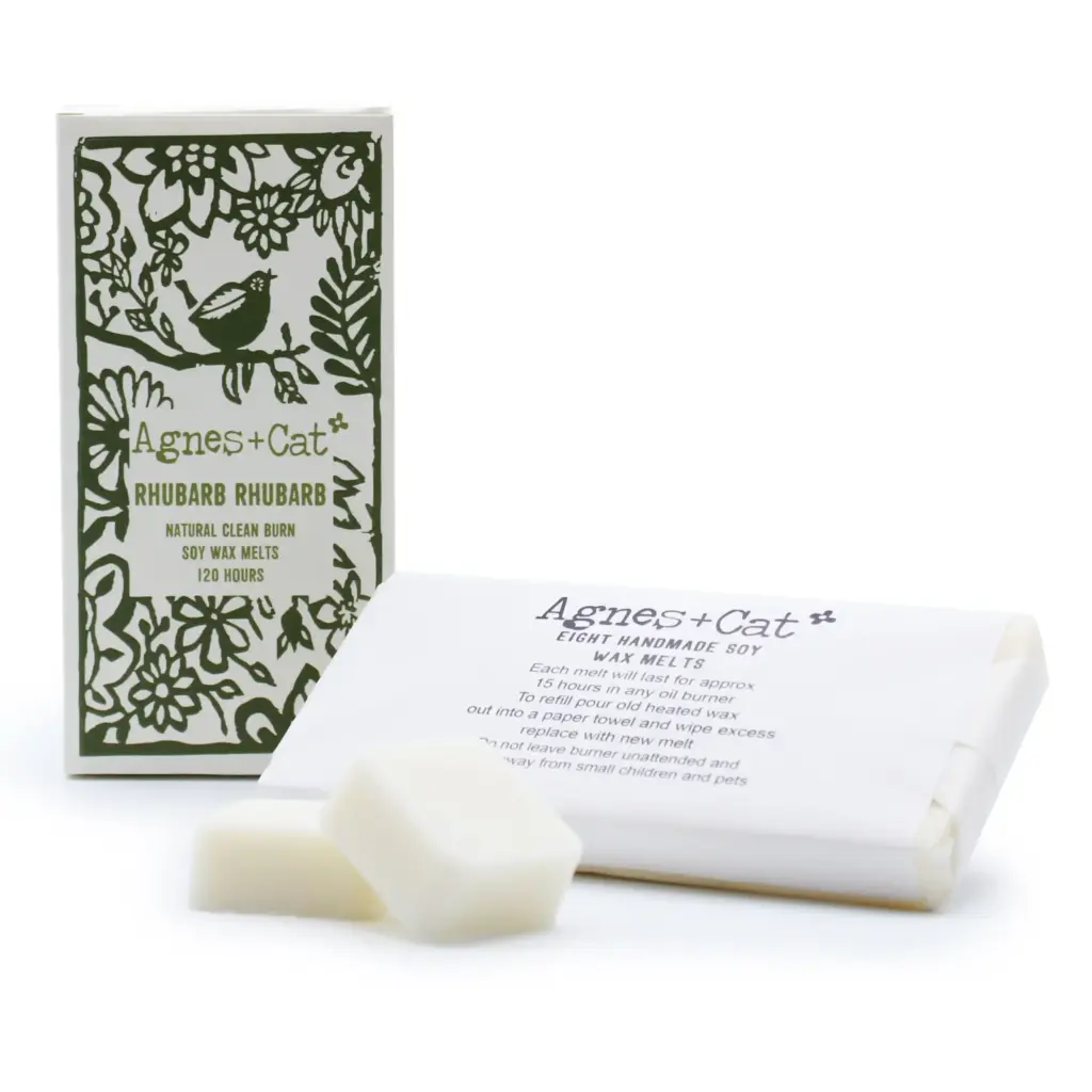 Agnes + Cat Box of 8 Wax Melts – Rhubarb Rhubarb | www.artisangoods.co.uk