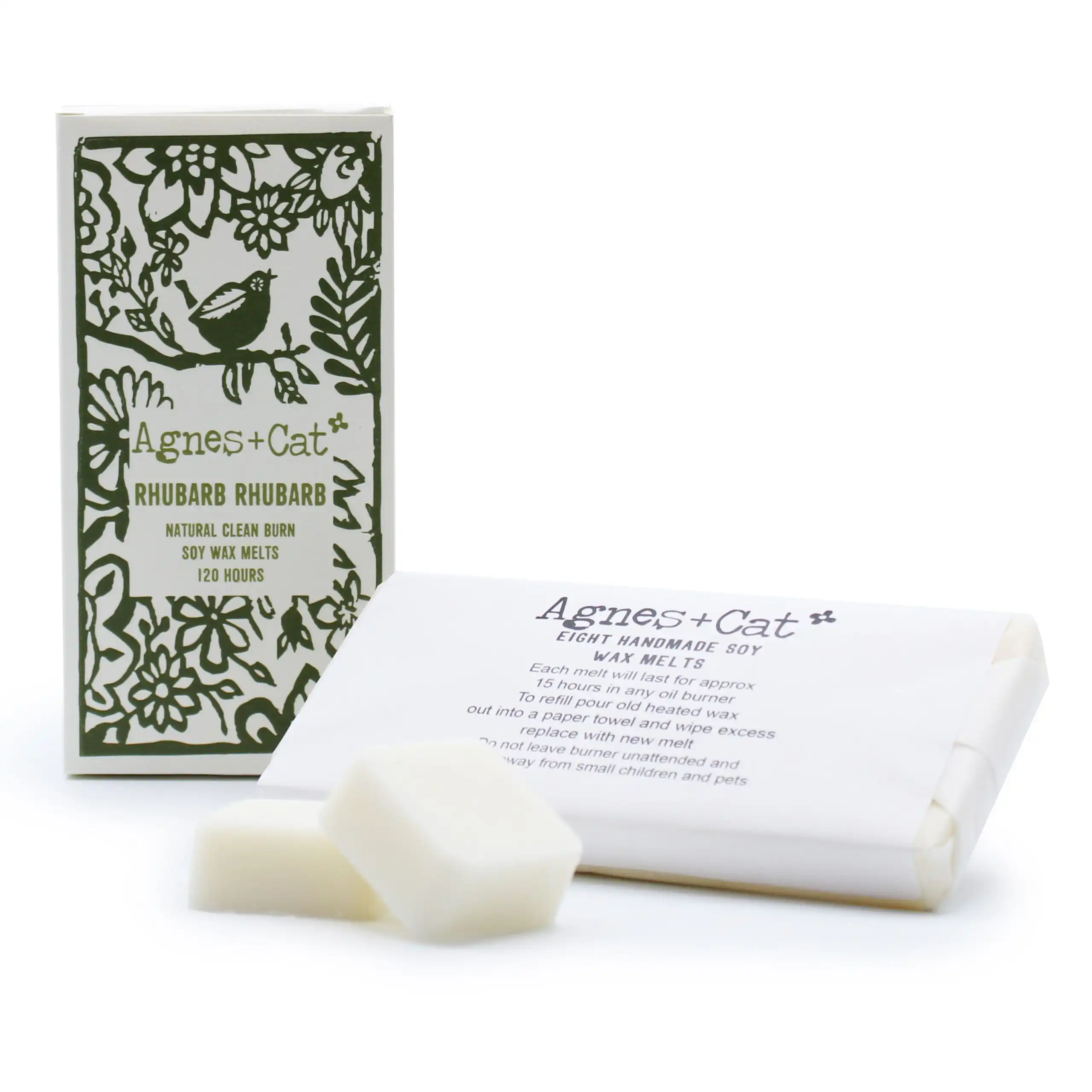 Agnes + Cat Box of 8 Wax Melts – Rhubarb Rhubarb | www.artisangoods.co.uk 2 Agnes + Cat Box of 8 Wax Melts – Rhubarb Rhubarb | www.artisangoods.co.uk 1