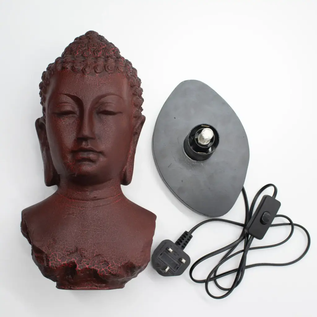 Buddha Bust Lamp Molton Lava – Oval stand | www.artisangoods.co.uk 7