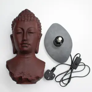 Buddha Bust Lamp Molton Lava – Oval stand | www.artisangoods.co.uk 7