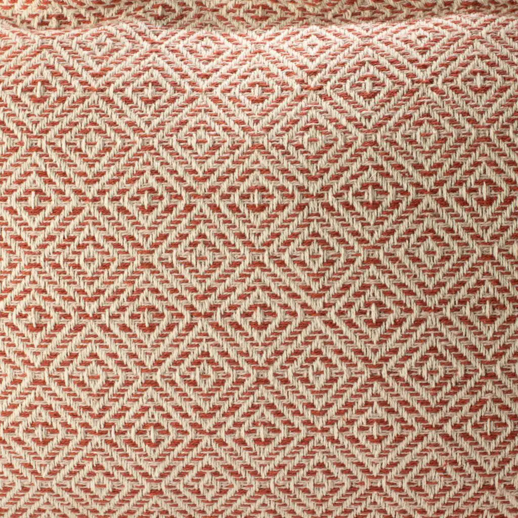 Classic Cushion Cover – Burgundy Squares- 30x50cm – Lumber Style | www.artisangoods.co.uk 4
