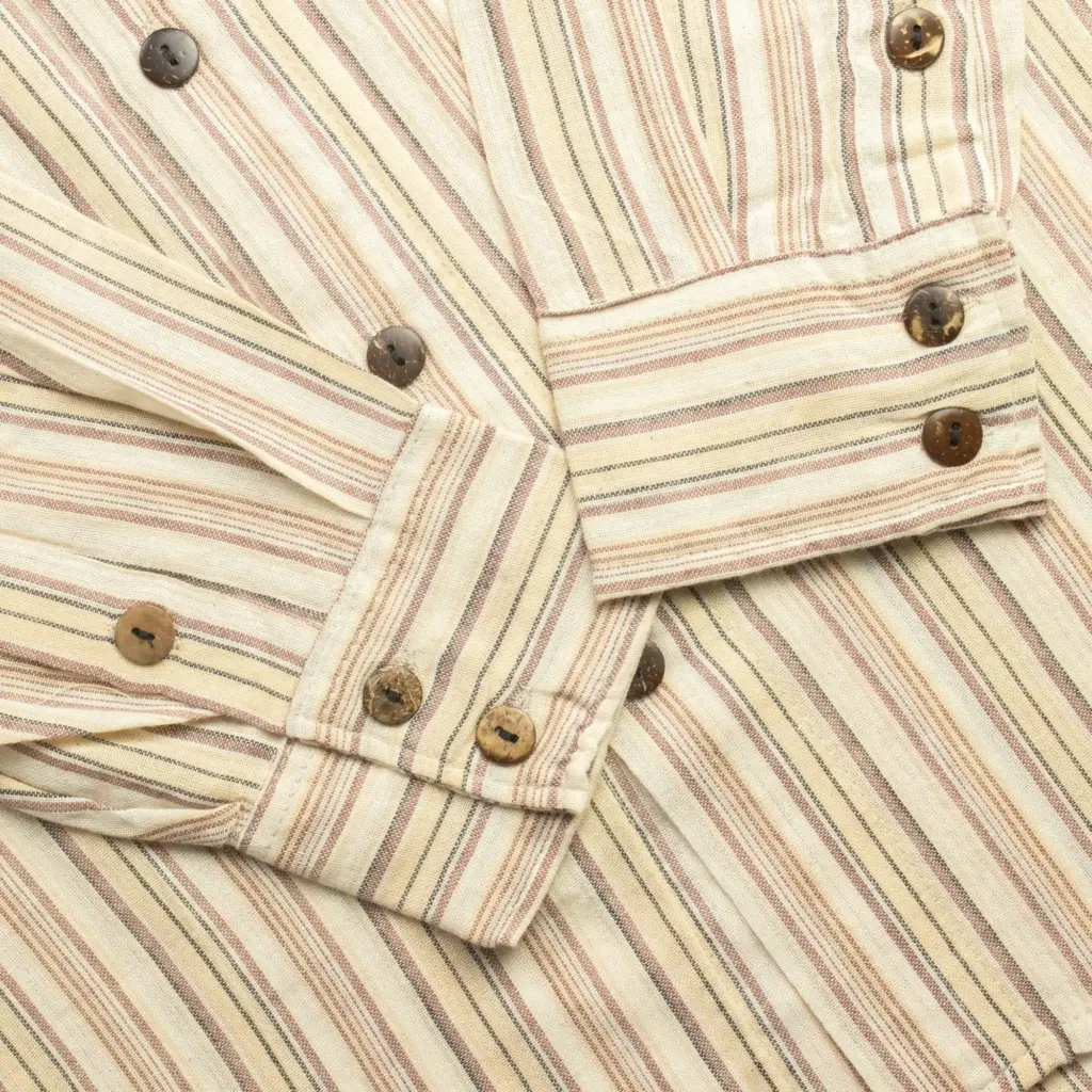 Nomad Sari Grandad Shirt – Brown Beige – Large | www.artisangoods.co.uk 6 Nomad Sari Grandad Shirt – Brown Beige – Large | www.artisangoods.co.uk 6