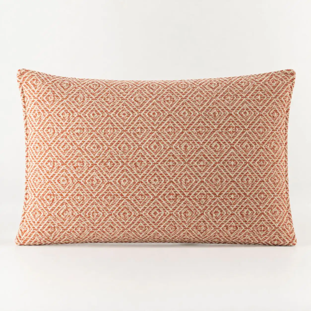 Classic Cushion Cover - Burgundy Squares- 30x50cm - Lumber Style - Image 1