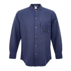 Nomad Sari Kathmandu Shirt – Indigo – Large | www.artisangoods.co.uk 1