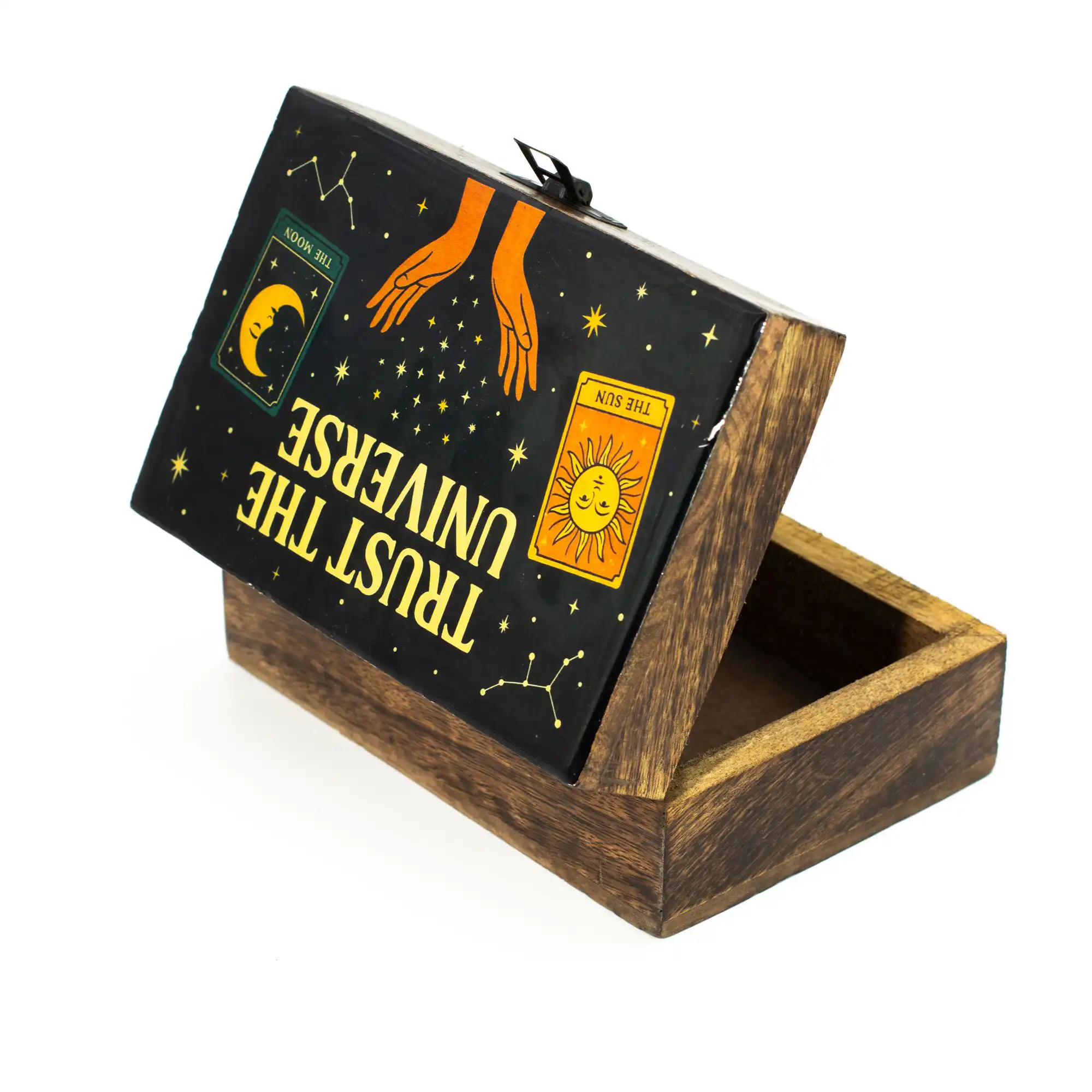 Medium Enamelled Box – Trust the Universe | www.artisangoods.co.uk 4 Medium Enamelled Box - Trust the Universe - Image 3