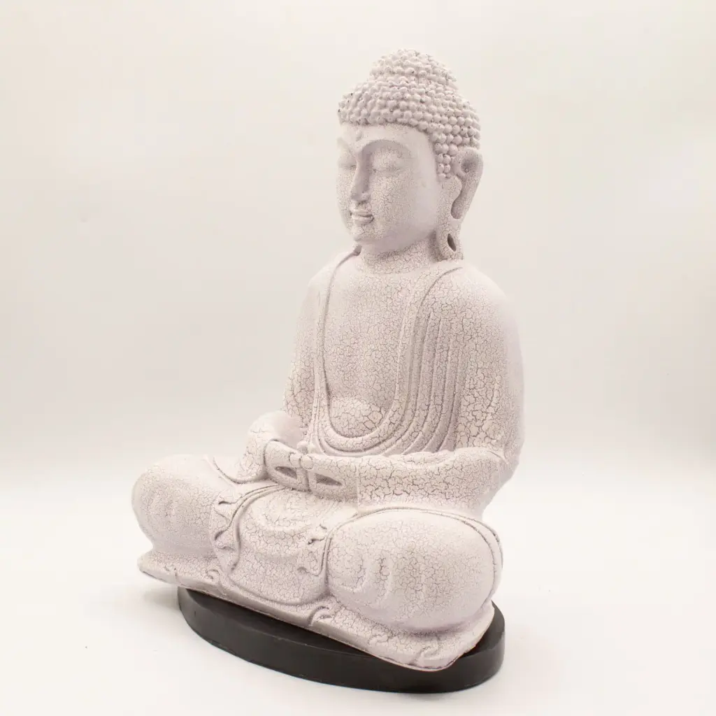 Meditation Buddha Lamp Lavender Crackle – Oval Stand | www.artisangoods.co.uk 6 Meditation Buddha Lamp Lavender Crackle – Oval Stand | www.artisangoods.co.uk 6